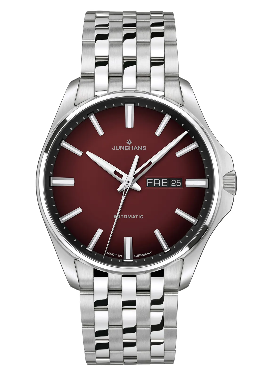 Junghans Meister S Automatic case detail satin polished finish