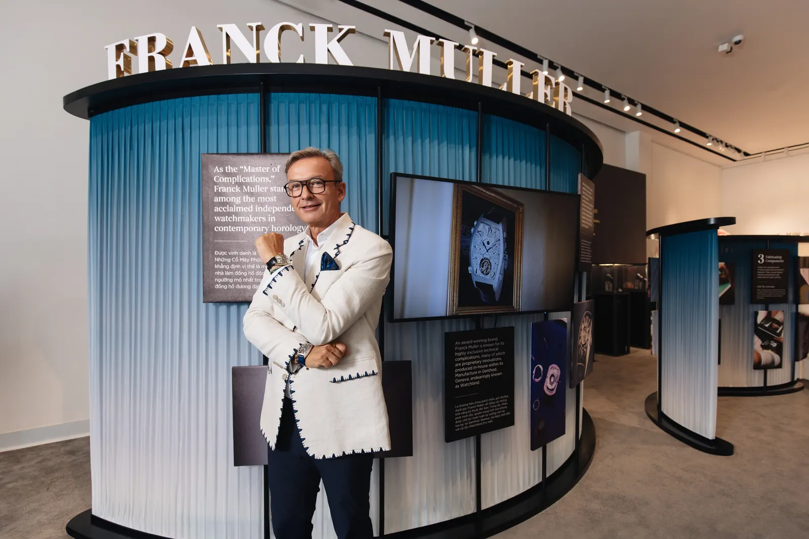 Franck Muller CEO Nicholas Rudaz at the Vanguard Rose Skeleton special event in Vietnam
