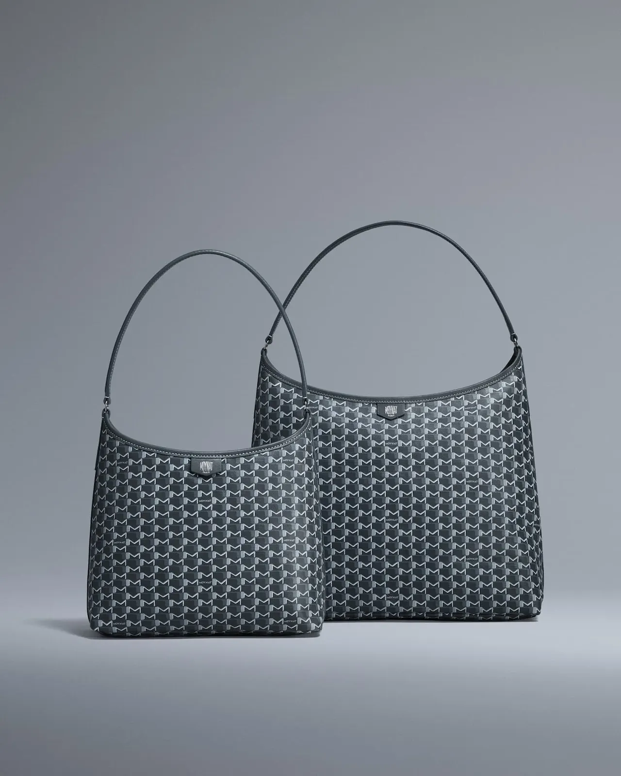 Moynat M Collection anthracite canvas lifestyle carry