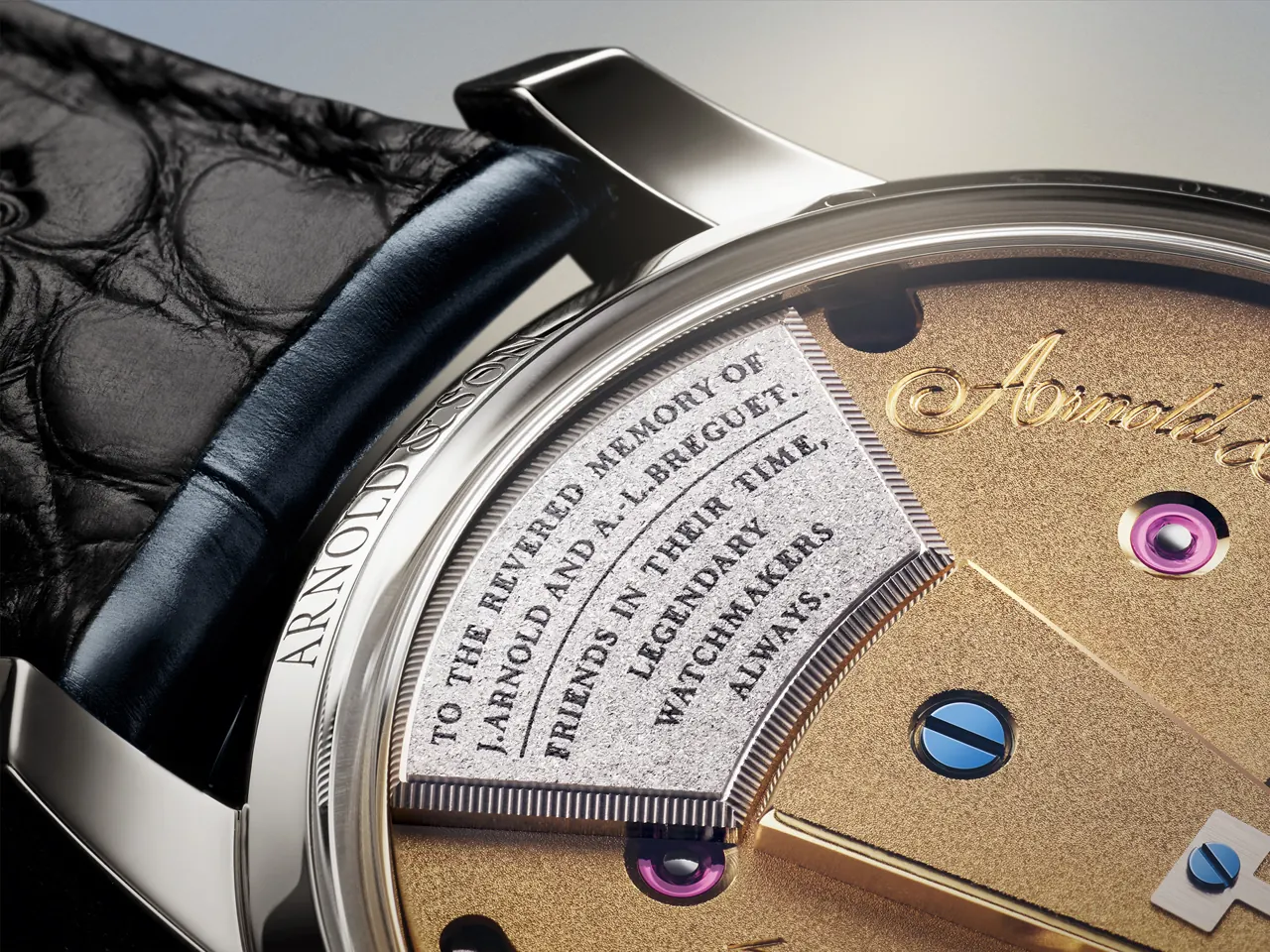 Arnold & Son Constant Force Tourbillon 11 Platinum Edition constant force mechanism detail