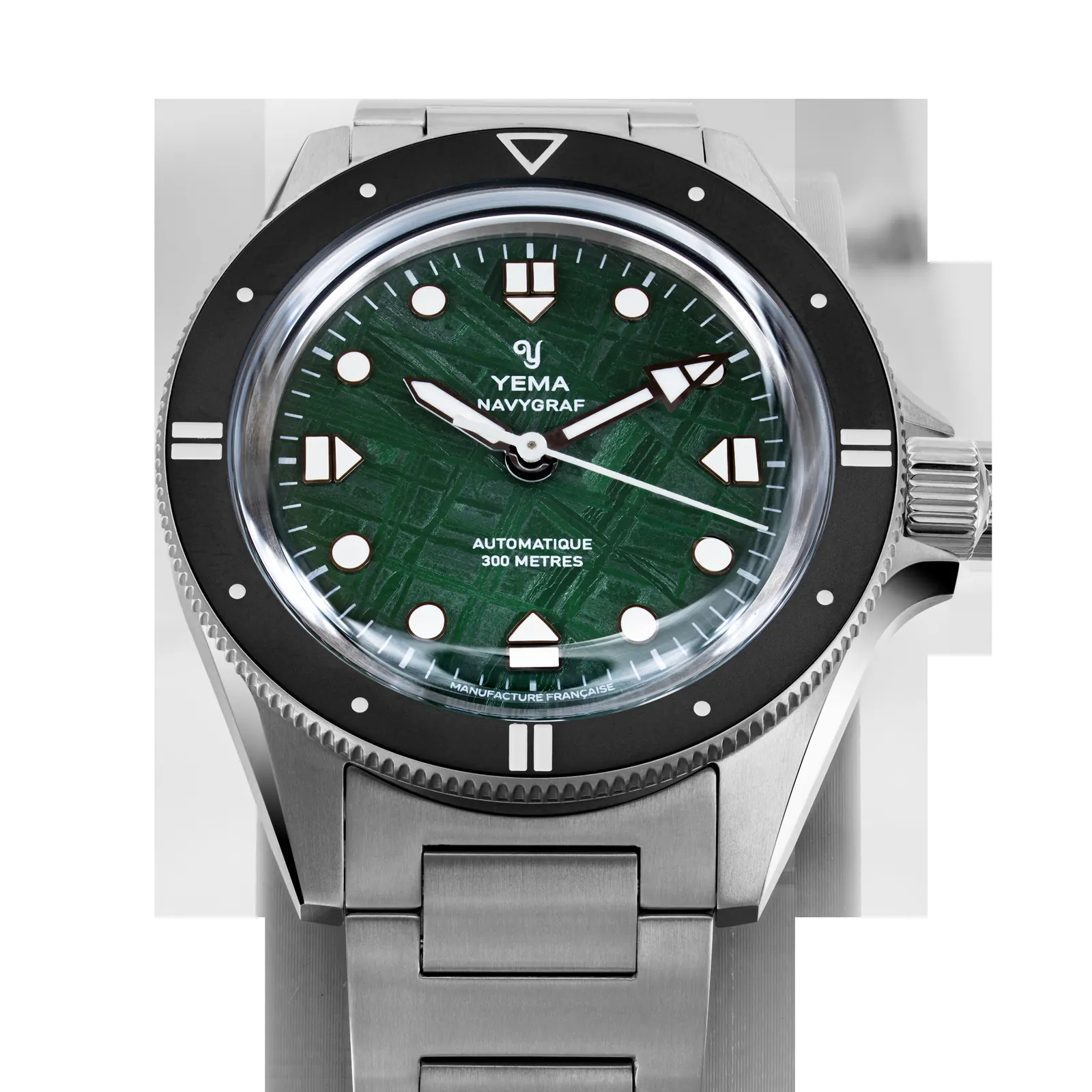 YEMA Navygraf Meteorite CMM.10 titanium bracelet with micro-adjustment clasp