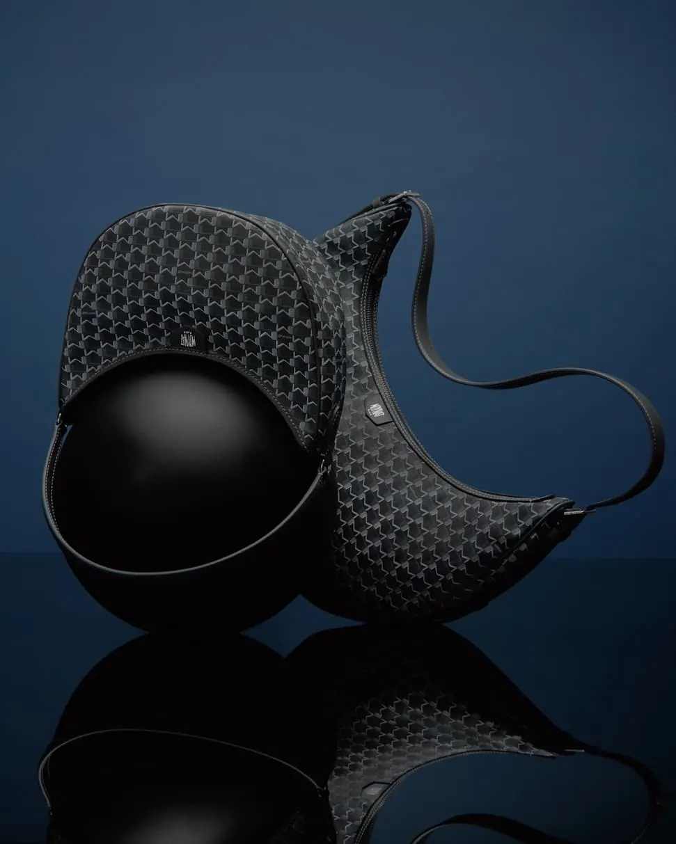 Moynat M Collection anthracite colourway alongside existing range