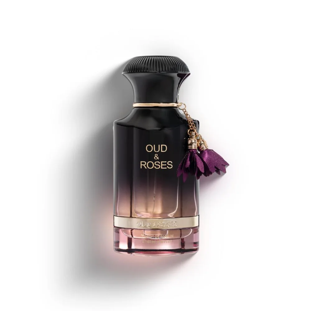 Ahmed Al Maghribi Oud & Roses perfume bottle, 60 ml