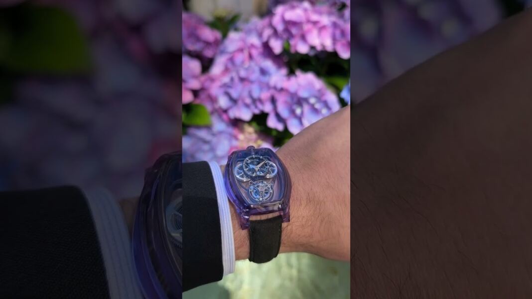 ARTYA Curvy Purity Tourbillon Features NanoSaphir Chameleon Hues