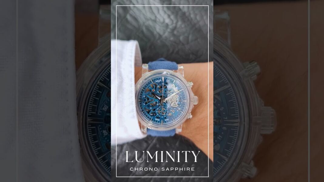 Artya Luminity Chrono Sapphire Full Skeleton Blue Precision Timepiece