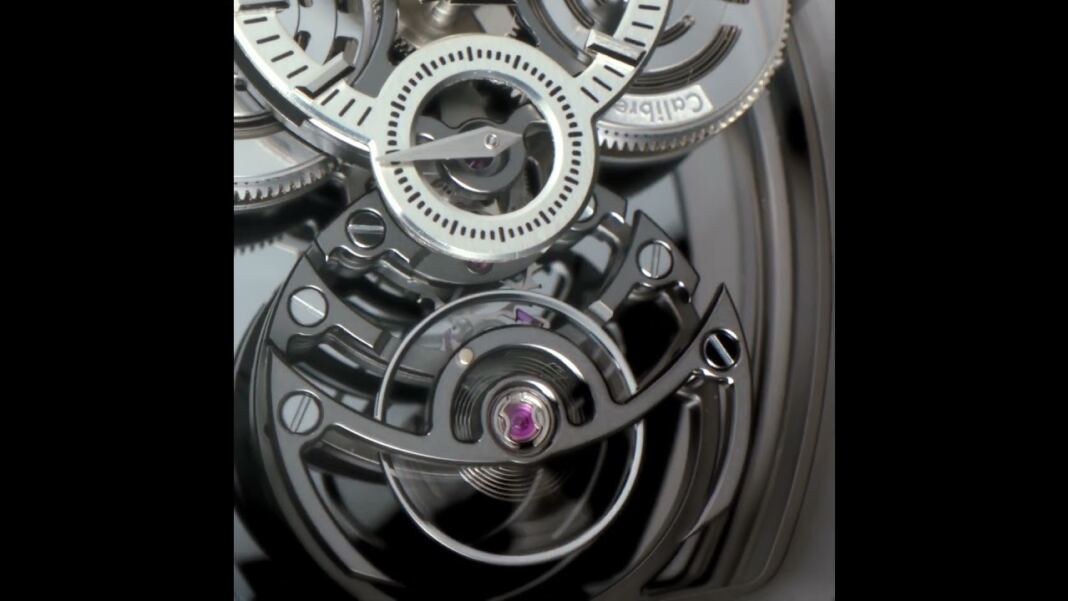 ARTYA Purity Curvy HMS Titanium Mirror Watch With Skeleton Dial
