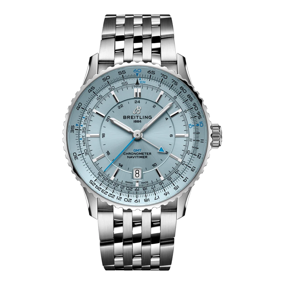 Breitling Navitimer Automatic GMT 41, ice blue, reference A32310171C1A1