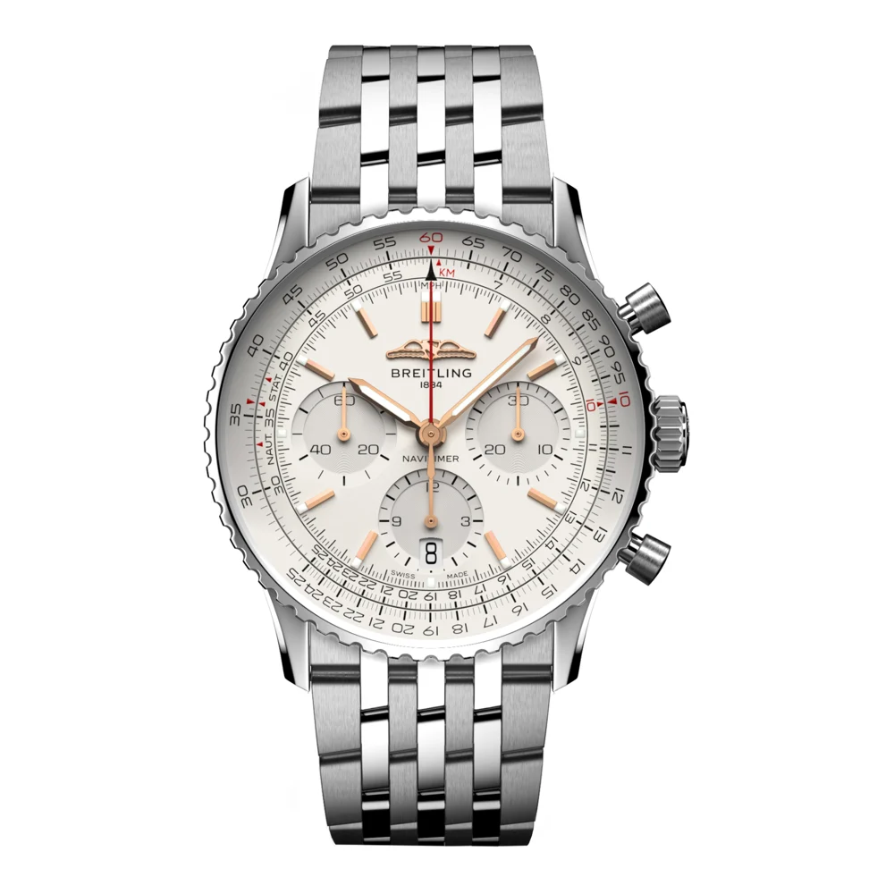 Breitling Navitimer B01 Chronograph 41, cream, reference AB0139211G1A1