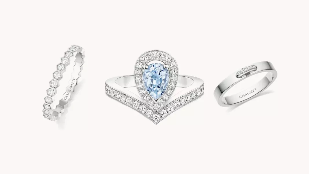 Chaumet Bee de Chaumet, Joséphine Aigrette and Liens Évidence rings