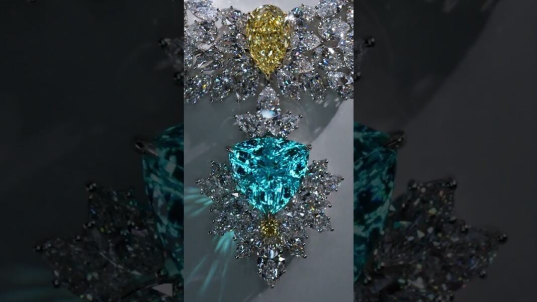 Electric Blue Paraiba Tourmaline Necklace by Harry Winston