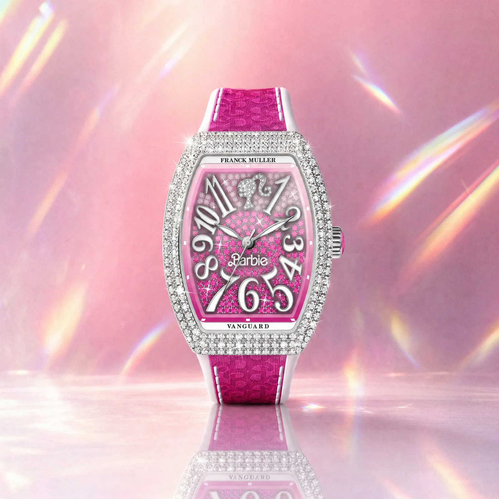 Franck Muller Barbie Pink Diamond-Diamond Watch