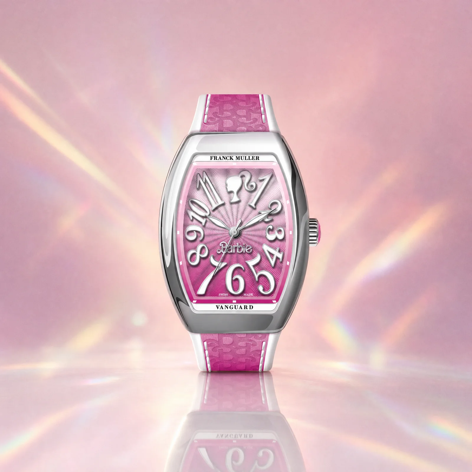 Franck Muller Barbie Pink Steel Watch
