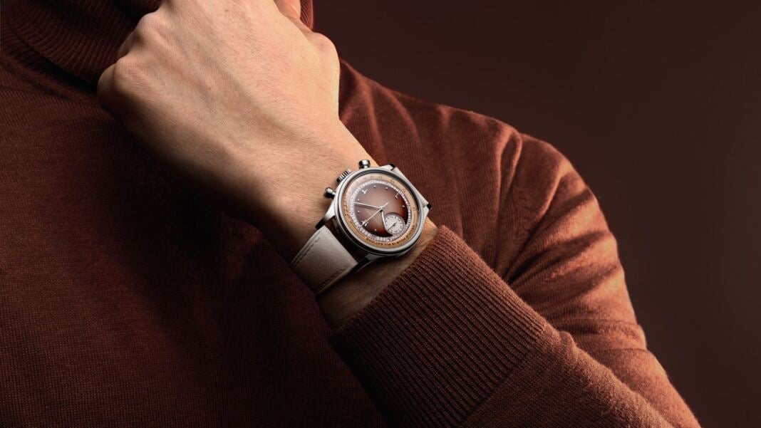 Furlan Marri Sahra Edition worn on the wrist Furlan Marri Sahra Edition chronograph worn on the wrist, limited to 750 pieces made with CLE: The Gallery in Riyadh