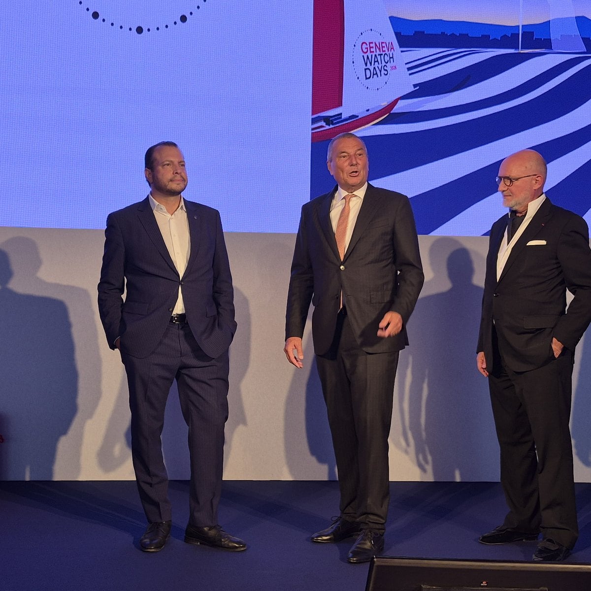 Speakers on stage at the Geneva Watch Days 2026 opening evening