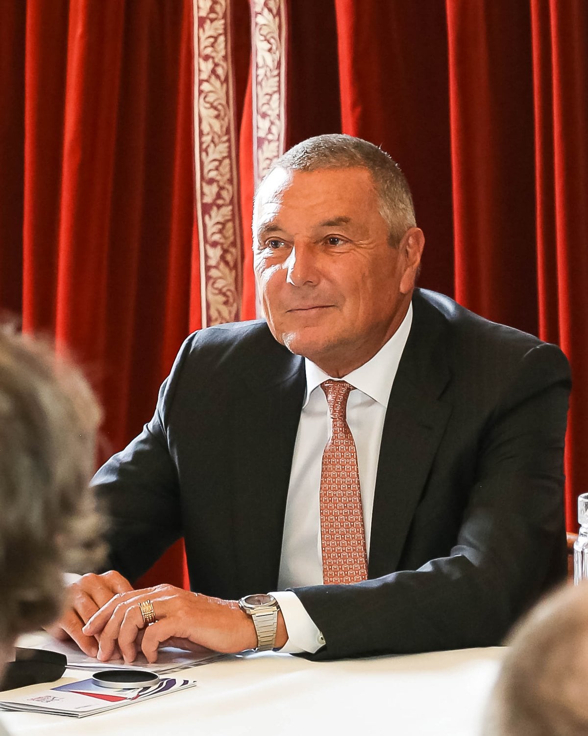 Jean-Christophe Babin, President of Geneva Watch Days, at the Palais Eynard press conference, September 2026