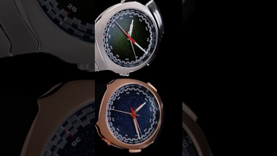 H Moser & Cie Streamliner Flyback Chronograph With Two Tone Fume Dial