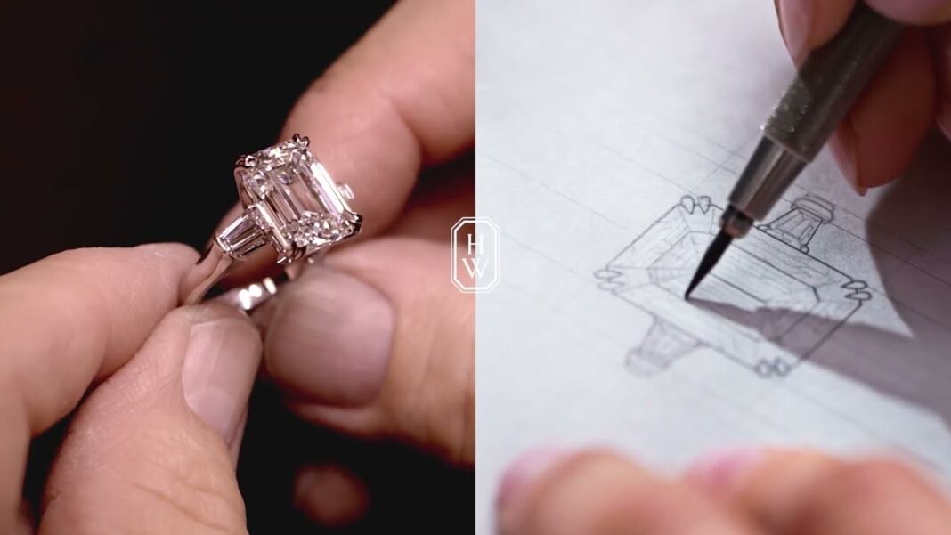 Harry Winston Emerald Cut Engagement Ring Timeless Artistry