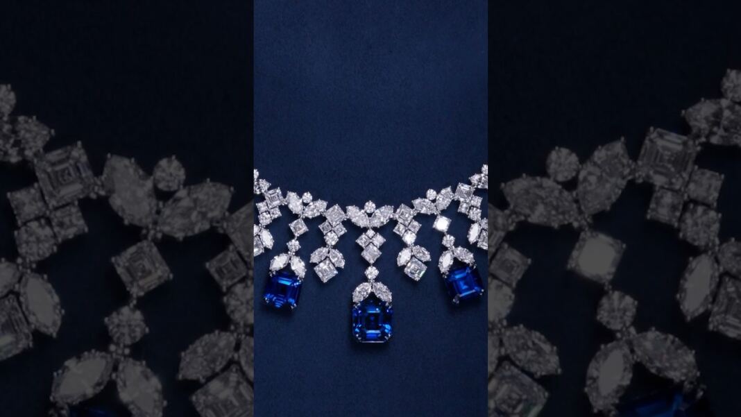 Harry Winston Regal Brilliance Sapphire And Diamond Necklace