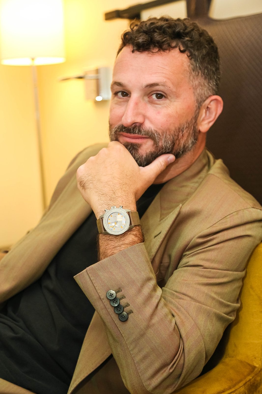 Giovanni Moro, co-founder of Unimatic, photographed by WATCHESPEDIA at Geneva Watch Days 2026