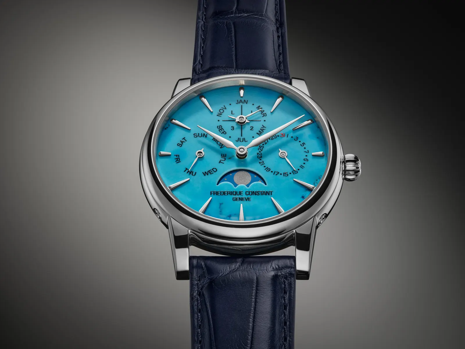 Frederique Constant Elements Collection 2026 box set with three mineral-dial Manufacture watches