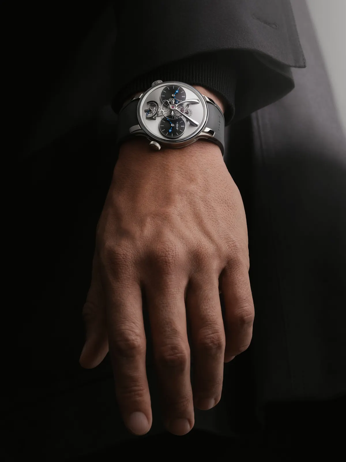 MB&F LM1 EVO 42mm case showing <a href=