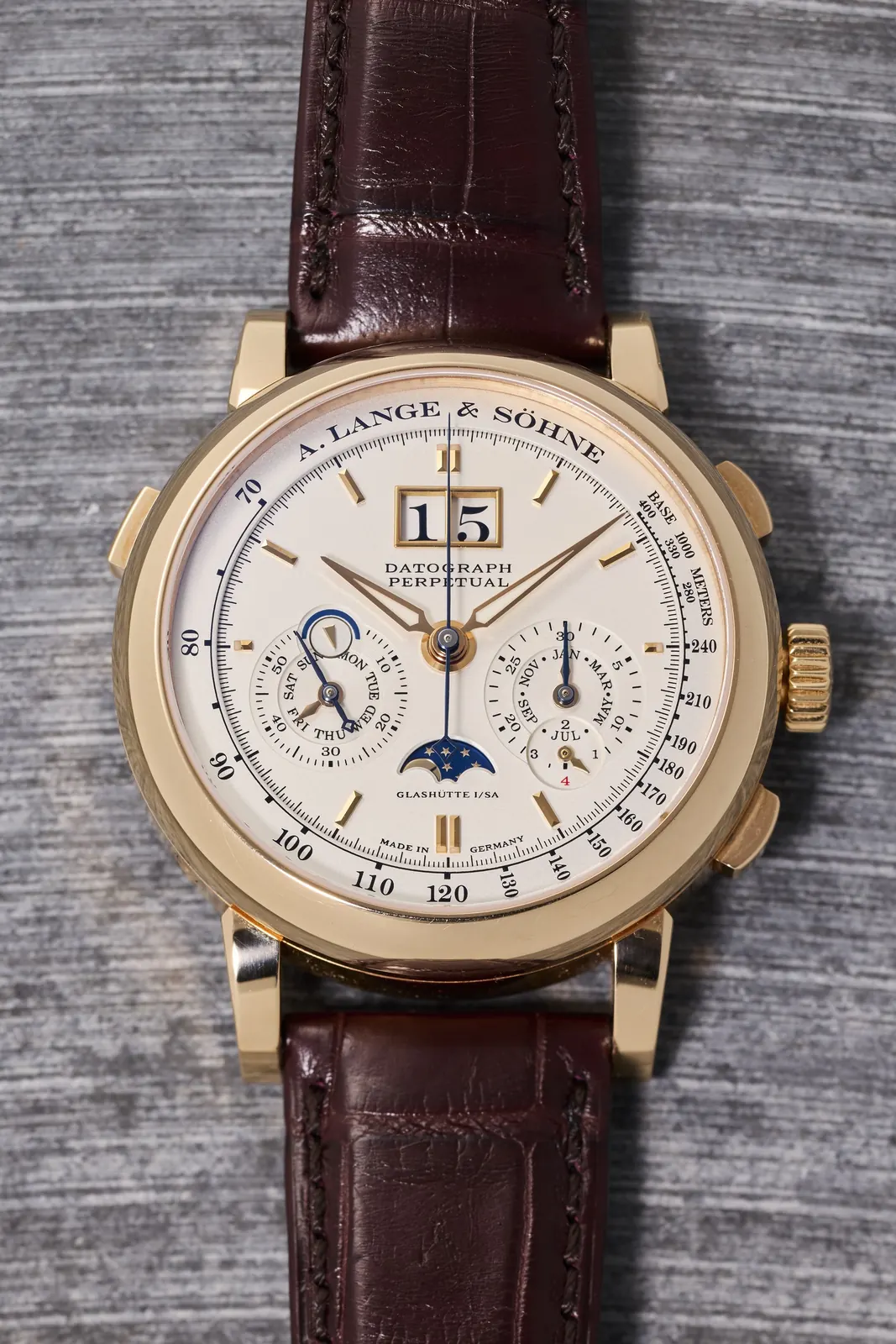 A. Lange and Söhne Double Split Ref. 404.035 and Datograph Perpetual at Phillips Fall 2026 sale