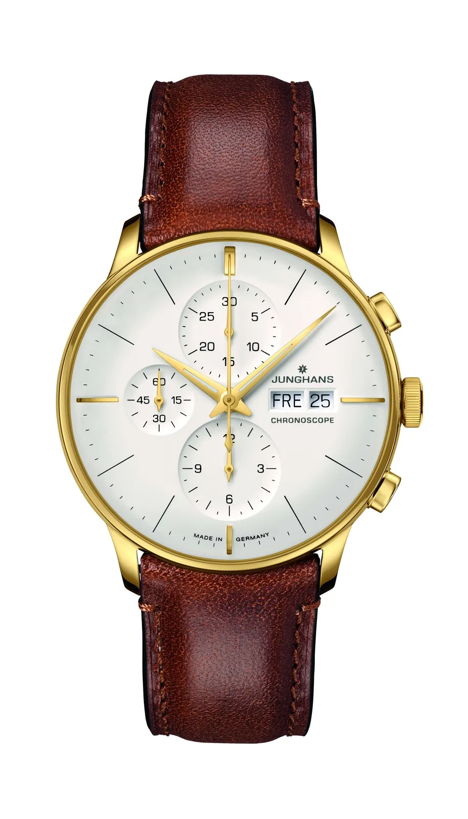 Junghans Meister Chronoscope calibre J880.1 through transparent case back
