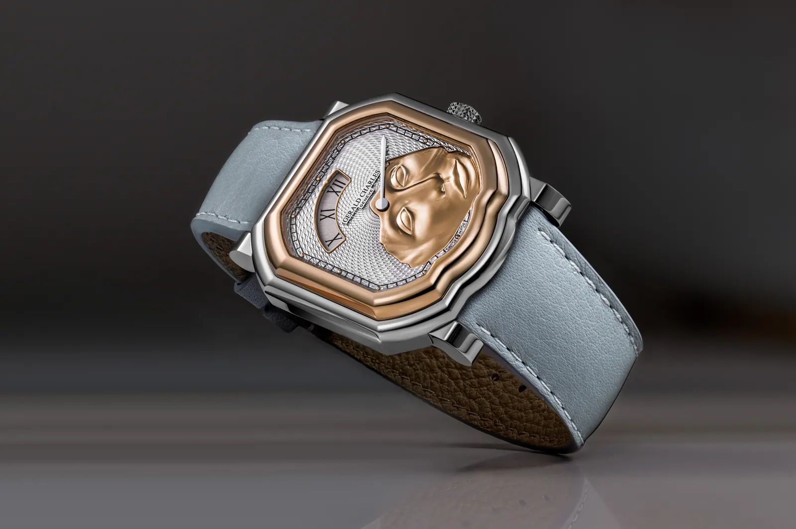 Maestro GC39 Mitoraj case back engraved with Luci di Nara after Igor Mitoraj and PIÈCE UNIQUE designation