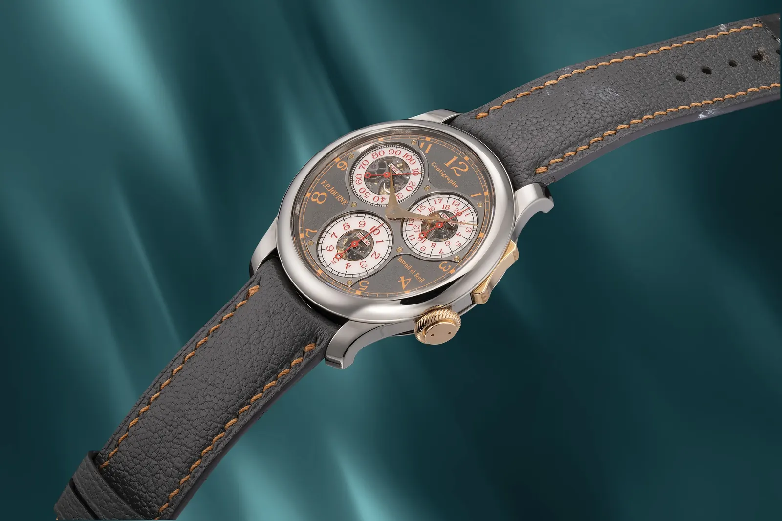 Kari Voutilainen Vingt-8 titanium hand-guilloché blue enamel dial Phillips Hong Kong Watch Auction XXIII