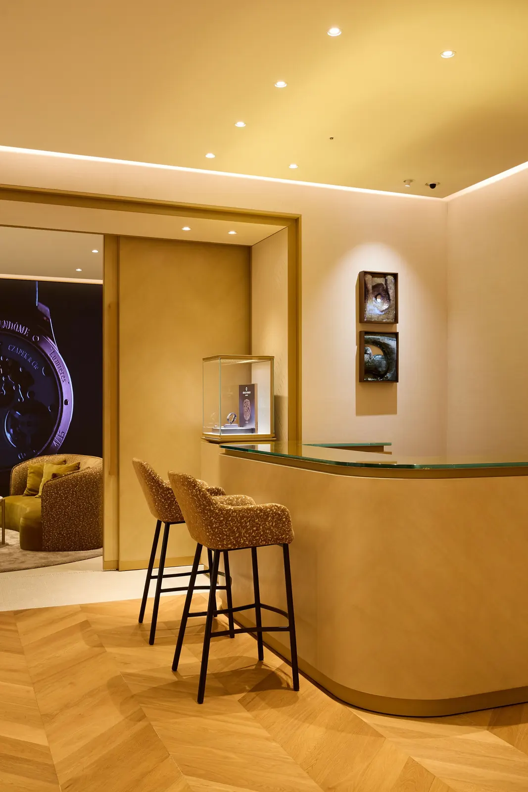 Gerald Charles Seoul opening celebration with Giorgio Damiani and Federico Ziviani at Rocca