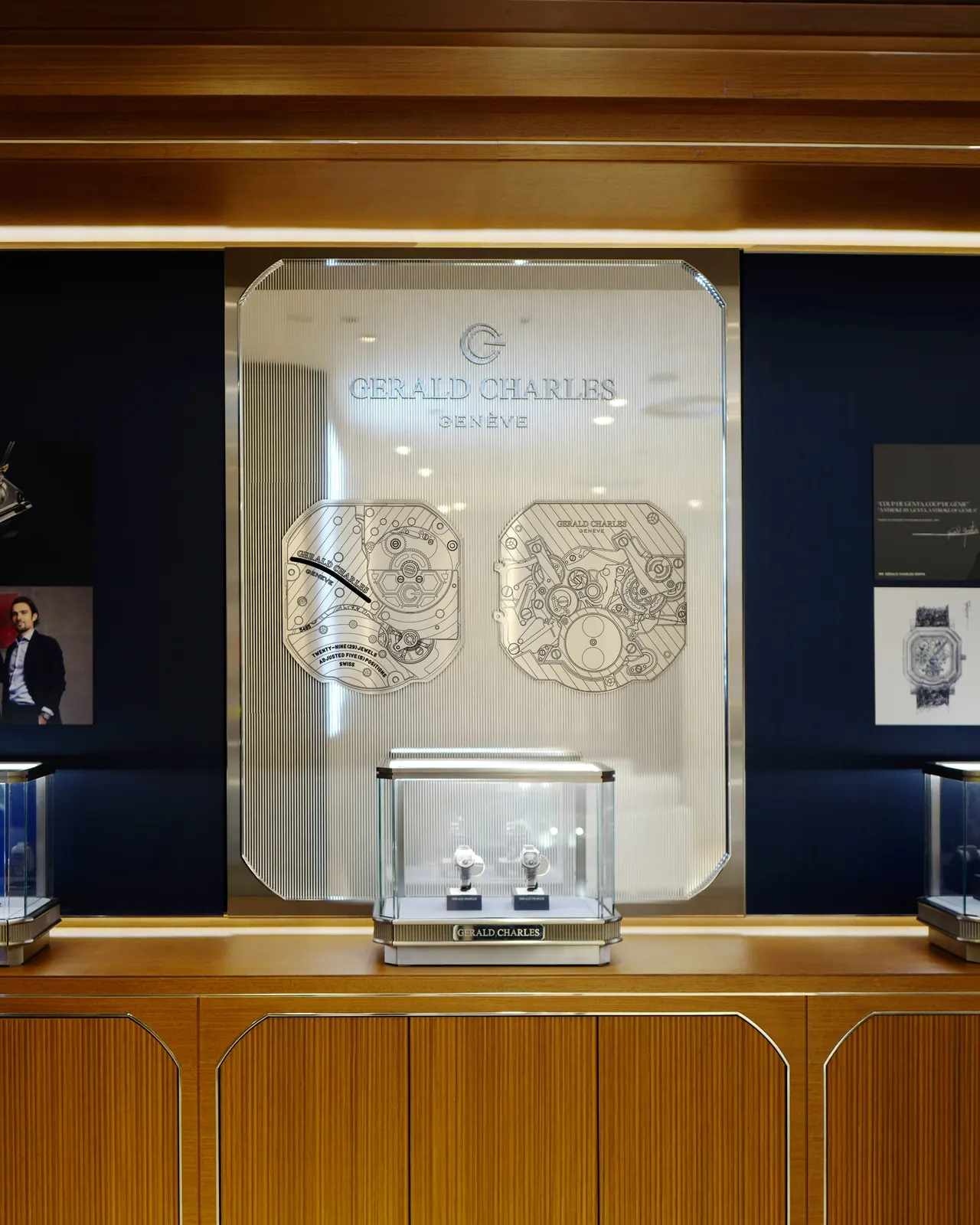 Gerald Charles Masterlink Boutique Edition display at Osaka boutique